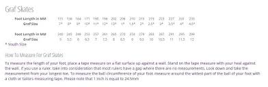 Graf Boot Size Chart Skaters Landing