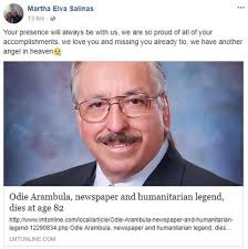 Friends, colleagues, readers remember Odie Arambula