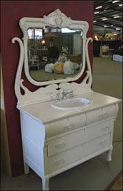 Bathroom Vanity From Old Dresser Images Of Antique Bathroom Vanity Shabby Chic White Dresser Wi Chic Bathroom Decor Shabby Chic Bathroom Decor Chic Bathrooms