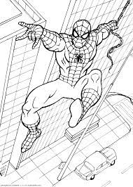 coloring spiderman pages free printable library coloriage kangourou simple