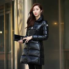 Black Fridaydiscount 2017 Winter New Moncler Long Women S Down Jacket Loose Coat White Goose Down Filing Black Col Puffer Jacket Women Fashion Moncler Women