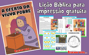 A oferta da viúva pobre - Lições bíblicas para crianças - Trueway Kids