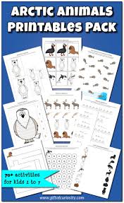 Arctic Animals Printables Pack With More Than 70 Arctic Animal Activities For Kids Animal Activities For Kids Arctic Animals Polar Animals