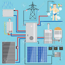 Energy-saving Heating System Set. Set Includes-heat Accumulator, Royalty  Free Cliparts, Vectors, And Stock Illustration. Image 49903601.