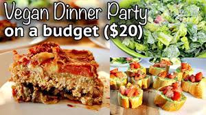 Mushroom & black bean burgers. Vegan Dinner Party For 20 3 Courses 4 People Youtube