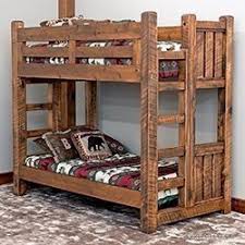 Atlantic furniture has the largest assortment of bunk beds. Log Bunk Beds For Kids Adult Cabin Log Bunk Beds Log Queen Bunk Beds