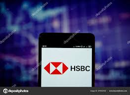 Hsbc Logo Seen On The Smartphone Screen Stock Editorial