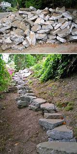 Concrete steps creating the entrance stairs to the garden photo by amelia b lima photo of a mediterranean full sun front yard concrete paver landscaping in san diego. Step By Step Diy Garden Steps Outdoor Stairs The Garden Glove Diy Garden Steps Garden Stairs Garden Steps