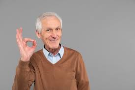 Happy old man shows ok Images - Free Download on Freepik