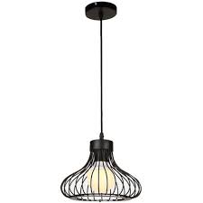 It installs easily with a 5 feet black hanging wire allowing you to create the ideal hanging length, even in a room with high ceilings. Black Cage Simple Adjustable Ceiling Light Vintage Industrial Pendant Light Creative Retro Chandelier For Indoor Decoration