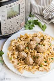 These Instant Pot Swedish Meatballs And Noodles Are An Easy One Pot Meal Made In The Pressure Instant Pot Dinner Recipes Instant Pot Recipes Easy One Pot Meals