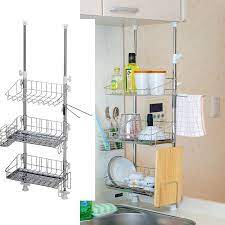 水切りラック 日本製 突っ張り マルチラックスリム 3段 シンク上 水回り キッチンラック キッチン収納 キッチン 水受けトレー 母 ホワイトデー ya75814 ハッピーストア 通販 yahoo ショッピング インテリア 収納 狭いキッチン 収納 キッチン 収納 100均