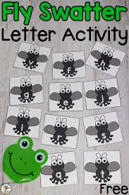 This is popular outdoor activities for preschoolers. Fly Swatter Alphabet Game Letter Recognition Activity