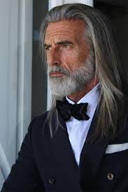 Silver Model Management Paris Grey Hair Men Long Hair Styles Men Beard Styles Short