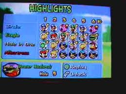 Toadstool tour is a golf game featuring characters and elements from the mario series. Titandude21 Mario Golf Toadstool Tour Eagles Youtube