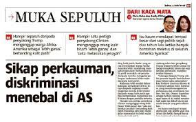 Sepatutnya malaysia sebagai sebuah negara islam perlu menjalankan dan melaksanakan hotel patuh syariah secara keseluruhannya, hal ini kerana ia merupakan salah satu keperluan kepada pelancong dan juga kepada hibah hartanah: Sikap Perkauman Diskriminasi Menebal Di As