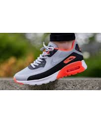 Nike Air Max 90 Ultra Br Wolf Grey Hyper Orange Trainer Air Max Sneakers Air Max 90 Sneakers Nike