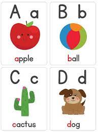 Alphabet Flash Cards For Your Classroom Or Little Learners At Home Alphabet Flashcards Alphabet Word Wall Cards Alphabet Cards