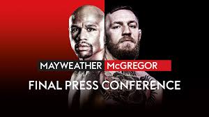 Quintuple champion boxer floyd mayweather and ufc lightweight champion conor mcgregor are set to enter the ring on saturday night, august 26. Mayweather Vs Mcgregor Final Press Conference Boxing News Sky Sports
