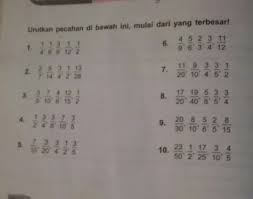 Maybe you would like to learn more about one of these? Matematika Kelas 6 Tentang Pecahan Brainly Co Id