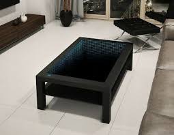 White Table Led 3d Coffee Table Illuminated Infinity Mirror Effect Remote Rf 169 00 Cosas En Madera Madera Cosas