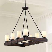 Arturo 8 Light Rectangular Chandelier Ballard Designs Rectangular Chandelier Rustic Dining Room Dining Room Lighting