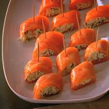 Rolls Au Saumon Fume Et Au Cresson Julie Andrieu Saumon Fume Saumon Cresson