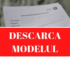 Model contract individual de munca model contract de mandat model fisa de magazie excel model registru de evidenta fiscala model contract vanzare cumparare auto germania word moneda nationala a romaniei model orar magazin word model stat de plata 2020 excel. Declaratia Pe Propria Raspundere Revine Descarca Aici Noul Model Cand Trebuie SÄƒ O CompletÄƒm Kanal D Romania