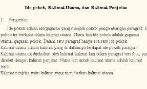 Apakah Yang Di Maksud Dengan Gagasan Utama Atau Ide Pokok Dalam Teks Ekspresi Brainly Co Id