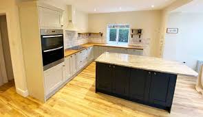 If you budget circa £70 per cabinet you'll be able to calculate a rough price for your project. Spray Paint Kitchen Sheffield Kitchen Spray Painting