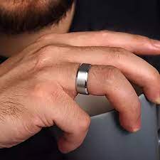14k White Gold 8mm Satin Center And Beveled Edge Men S Wedding Band Mbm0124 80w4jjj Gabriel Co