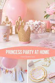 Simple Pink And Gold Princess Birthday Party Ideas In 2021 Princess Birthday Party Decorations Princess Tea Party Birthday Princess Theme Party