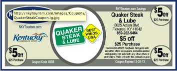 Here S A Special Deal For You Pinners Who Appreciate The Nkrr Quaker Steak Lube Coupons