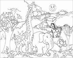 Zoo animals preschool coloring pages results. Zoo Animals Coloring Page Free Printable Coloringbay