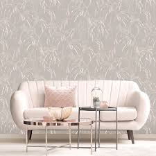 The living room is your home's centre. Belgravia Decor Maizie Wheat Design Blush Pink Metallic Wallpaper 5023