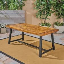 Liberatore Wooden Dining Table In 2020 Outdoor Wood Table Wooden Table And Chairs Wooden Dining Tables