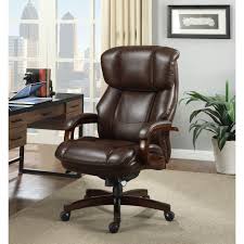 Leather ribbed high mid back task rotating desk task swivel staff executive modern ergonomic office chairs for home/school/computer. 20 Inspirations Brown Leather Executive Office Chairs