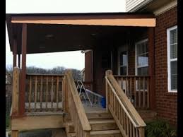 In many areas, an elevated deck is defined as one that is higher than inches above the ground and is attached to the house. Roof Over Deck Pictures Youtube