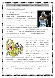 queen reading comprehension exercises english esl worksheets for distance learning and physical classrooms