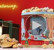 Christmas Popcorn Gift Tin - Gourmet Food Gifts - Plays Music - Chocolate &  Popcorn Gift Tin, Holiday Basket - Nutcracker Suite- Bonnie and Pop