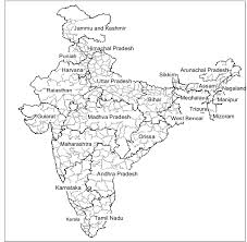 Detailed maps of india in good resolution. 6 The Districts And States Of India Used In The Analysis Map Of Download Scientific Diagram