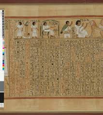 What information does the book of the dead contain? Papyrus British Museum