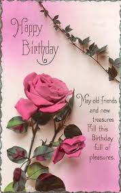 Happy birthday rose flowers images, photos, wallpapers, free download for whatsapp. Happy Birthday May Old Friends And New Treasures Roses Bouquet 1930 Topics Greetings From Postcard Hippostcard