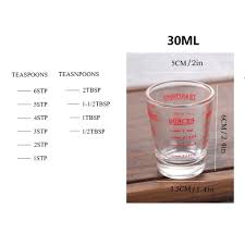 Both ends of the 'hourglass' can be used to measure liquor. Thickened Graduated Glass Oz Ounce Cup Measuring Cup Shot Glasses Walmart Canada