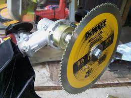Using a metal blade lets it deal with thick stuff. Brush Blade For A Weed Trimmer 4 Steps Instructables