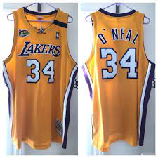 2000 Shaquille O Neal Nba Finals Authentic Throwback 2018 Mitchell Ness Shaquille O Neal Nba Jersey Nba