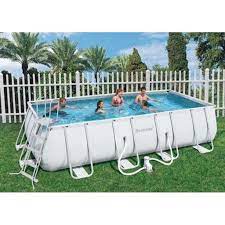 piscine tubulaire rectangulaire power steel frame pools 956x488x132cm avec filtre a sable achat vente piscine hors sol pas cher coindujardin com