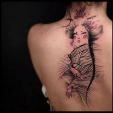 A person is free to choose any design they want and a lady could get a huge samurai on their back if they want. 100 Japanese Geisha Back Tattoo Design For Women Female Png Jpg 2021