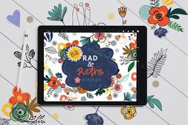 Since the procreate community is constantly expanding, the importance of versatile procreate brushes is accordingly getting more vital. Rad And Retro Floral Stamp Brushes For Procreate By Okayannie Designs Thehungryjpeg Com
