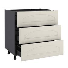 Meuble Bas De Cuisine Oleron Chanvre 3 Tiroirs H77xl80 Leroy Merlin